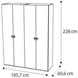 Onda 4-doors cabinet - white