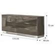 Platinum Double chest of drawers - silver birch