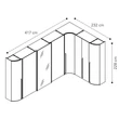 Maia Cabinet - silver birch
