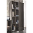 Platinum 1-door Bookcase (opening to the right or left) - silver birch
