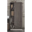 Platinum 1-door Bookcase (opening to the right or left) - silver birch