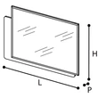 Platinum/Roma Day Mirror - white