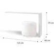 Onda Dressing table frame - white