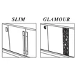 Platinum/Roma Day Glamour TV szekrény szett (TV szekrény + 2x 1-ajtós vitrines szekrény) - ezüst nyír