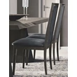 Elite Day ROMBI Chair VELLUTO MIRAGLIO 617 BLU - silver birch
