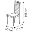 Elite Day ROMBI Chair VELLUTO MIRAGLIO 205 FUMO - silver birch