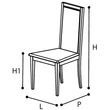 Platinum/Roma Day LISCIA Chair - silver birch