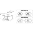 Platinum/Roma Day Dining table 200x103 cm (+45 cm extendable) - silver birch