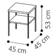 Elite Day Lamp table 45x45 cm - birch