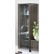 Platinum/Roma Day Slim 1-ajtós vitrines szekrény - ezüst nyír