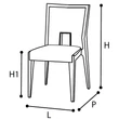 Platinum/Roma Day AMBRA Chair - white