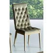 Elite Day CAPITONNE’ Chair with dark grey fabric - birch