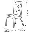 Ambra Day CAPITONNE’ Chair with dark grey fabric