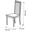 Ambra Day ROMBI Chair with dark grey fabric - birch