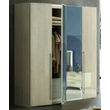Maia 4-doors cabinet, with 2 mirrored doors - birch