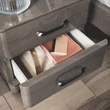 Maia Maxi éjjeliszekrény - ezüst nyír