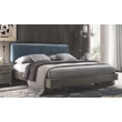 Maia Double bedstead VELLUTO MIRAGLIO 617 BLU - silver birch