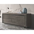 Elite Day 2-doors buffet chest of drawers with 3 drawers - silver birch