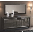 Elite Day 2-doors buffet chest of drawers with 3 drawers - silver birch