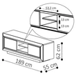 Elite Day TV commode - birch