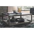 Elite Day Square shaped coffee table 120x120 cm - silver birch