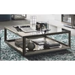 Elite Day Square shaped coffee table 120x120 cm - silver birch