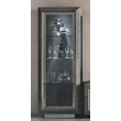 Elite Day 1-door display cabinet - silver birch