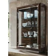 Elite Day 2-doors display cabinet - veined walnut