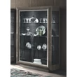 Elite Day 2-doors display cabinet - silver birch
