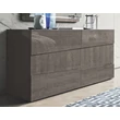 Tekno Double chest of drawers - silver birch