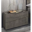 Tekno Night table - silver birch