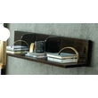 Elite Day L-shaped shelf - veined walnut