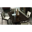 Volare Day AMBRA Chair with scarlet fabric - veined walnut