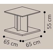 Volare Day Lamp table - veined walnut