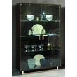 Volare Day 2-doors display cabinet with lighting - veined walnut