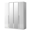 Smart 5-doors cabinet, with 3 mirrored doors with MAIA handle - white