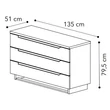Smart Chest of drawers - veined walnut