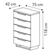 Smart Tallboy - veined walnut