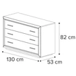 Elite Dressing table - silver birch