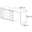 Elite Dressing table - silver birch