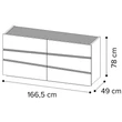 Alba Marmo Carrara Double chest of drawers
