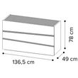 Alba Marmo Carrara Chest of drawers