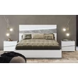 Alba Marmo Carrara Double bedstead with bedding container, with LED-light