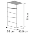 Alba Marmo Carrara Tallboy