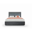 Fekete franciaágy-keret LED-világítással – CA Onyx Soft