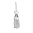 Silver colored dangling