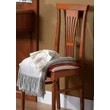 Nostalgia Day Chair with riga giglio rosso fabric - walnut