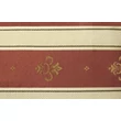 Nostalgia Day Chair with riga giglio rosso fabric - walnut