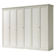 Nostalgia 4-doors cabinet - antique white, height: 220 cm