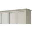 Nostalgia 1-door cabinet - antique white, height: 220 cm